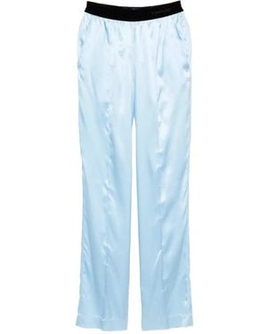 Tom Ford Satin Trousers - Blue