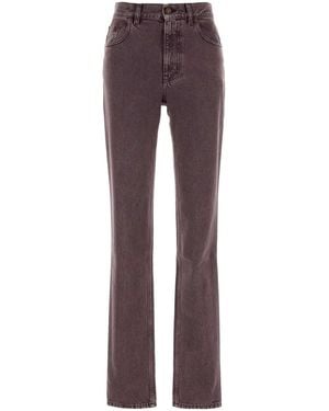 Chloé Cotton Denim Jeans - Purple