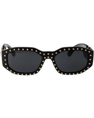 Versace Geometrical Sunglasses 0 Ve4361 539787 - Black