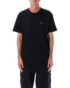 Obey T Shirts And Polos - Black