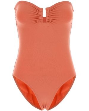 Eres Peach Stretch Nylon Cassiopee Swimsuit - Orange
