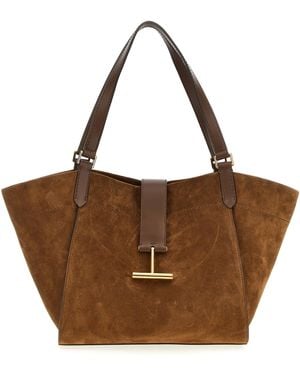 Tom Ford Tara Tote Marrone-Donna