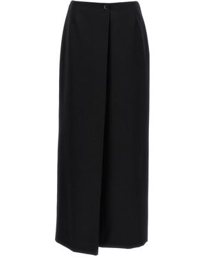 Givenchy Midirock aus Wolle und Mohair - Schwarz