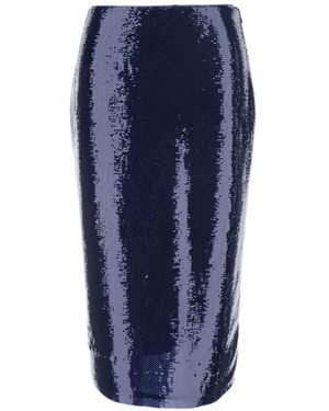 Tom Ford Sequin Midi Skirt - Blue