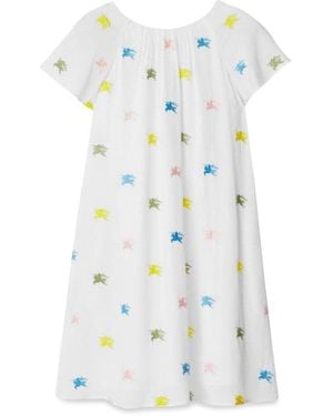 Burberry Chic Mini Dress For Girls - White