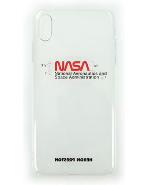 Heron Preston Porta Iphone Iphone Xr Uomo Pvc Trasparente - White