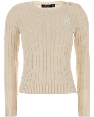Ralph Lauren Polo-Inspired Cotton-Viscose Knit Jumper - White