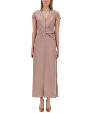 Alysi Satin Dress - Pink