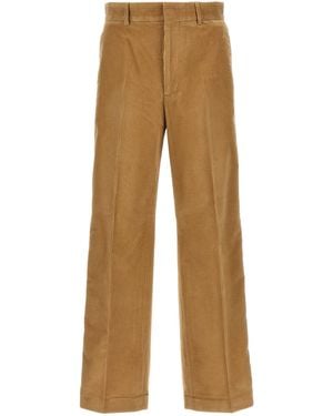 Palm Angels 'Corduory Suit Tape' Trousers - Natural