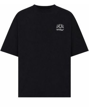 Off-White c/o Virgil Abloh Patín de media flecha sin conexión S/S camiseta - Negro