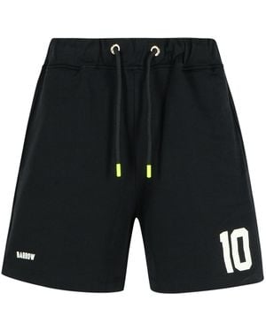 Barrow 'Rugby' schwarzer Baumwoll -Bermuda -Shorts
