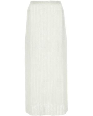 Ferragamo Salvatore Cotton Skirt - White