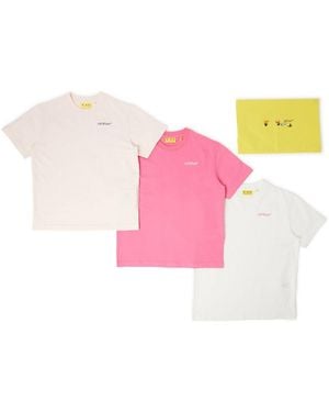 Off-White c/o Virgil Abloh Pack 3 T-Shirts - Pink
