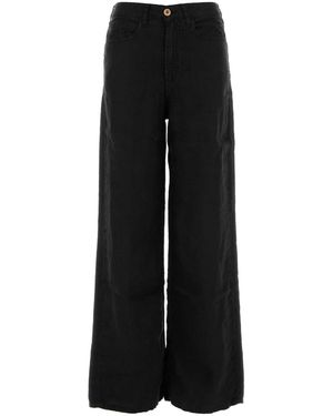 Lois Linen Trousers - Black