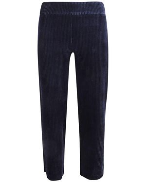 Avenue Montaigne Corduroy Cropped Trousers - Blue