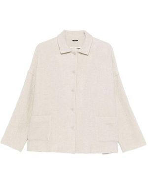 Apuntob Leinen und Wolljacke - Weiß