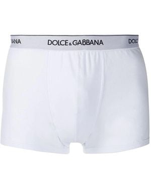 Dolce & Gabbana Boxers With Embroidery - White