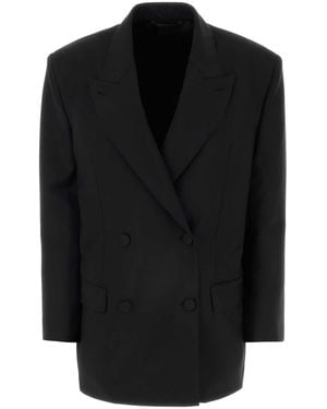 Givenchy Wool Blend Oversize Blazer - Black