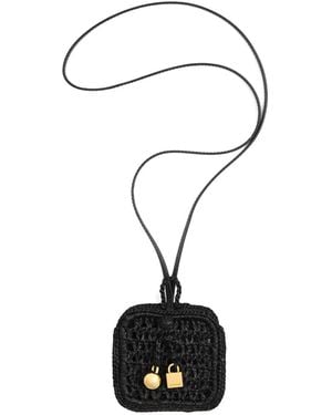 Jacquemus Billetera de crochet - Negro