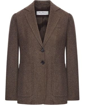 Max Mara "Bermuda1234" Tweed Jacket - Brown