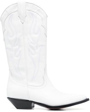Sonora Boots Santa Fe Leder Western Stiefel - Weiß
