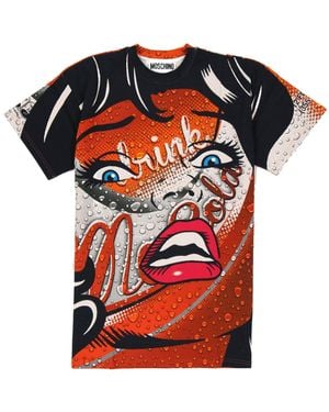 Moschino Couture Cotton Mini Vestido - Rojo
