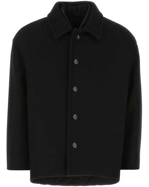 Valentino Garavani Wool Blend Coat - Black