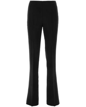 Ferragamo Crepe Pant Viscose - Black