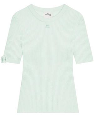 Courreges Punto de canalé con hebilla superior de - Verde