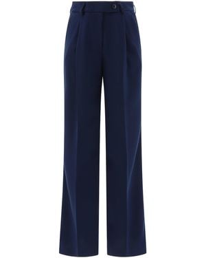 F.it Tailored Pants With Pressed Crease - Blue