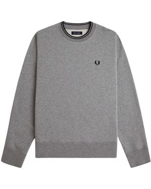 Fred Perry Felpa Con Logo - Grey