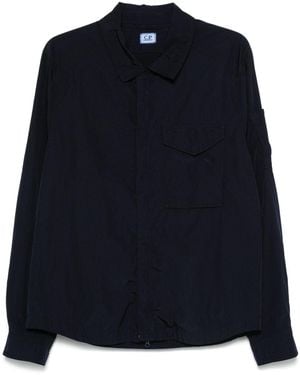 C.P. Company Shirtjack Met Lens-Detail - Blauw