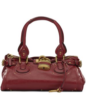 Chloé "Paddington" Medium Handbag - Red