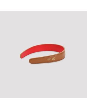 Celine Haarband Aus Lammleder - Rot