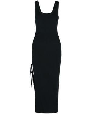 Michael Kors 'Ruched' Wool Blend Dress - Black