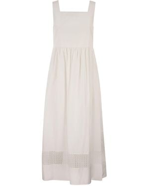 Weekend by Maxmara Wkdgola Ärmelloses Kleid aus Baumwollpopeline - Weiß
