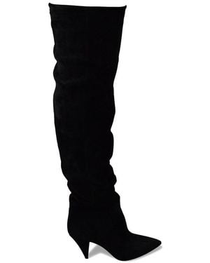 Saint Laurent Era 85 Over-The-Knee Boots - Black