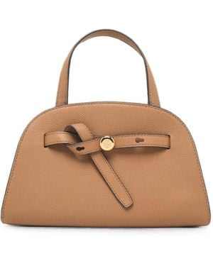 Tory Burch Romy Kleine Boston-Ledertasche - Natur