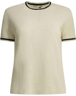 Max Mara Max Mara Linen Crew-Neck Jumper - Natural