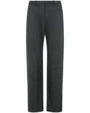 KHAITE Hunter Grijze Broek Van Wol En Kasjmier - Grijs