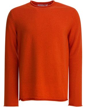 Comme des Garçons Wool Crewneck Jumper - Orange