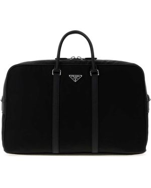 Prada Re-Nylon Travel Bag - Black