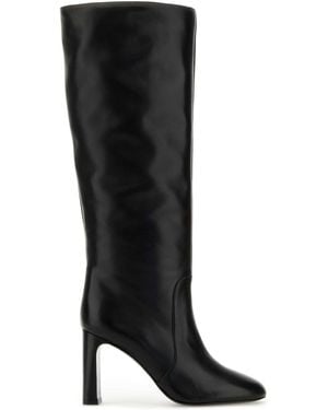 Stuart Weitzman Nappa Leather Babette Boots - Black