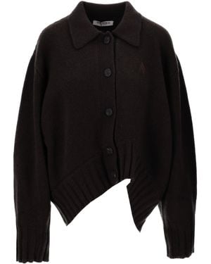 The Attico Der Attico Cardigan Wool Cachemire - Schwarz