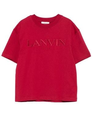 Lanvin Embroidered Logo Short Sleeve Tee