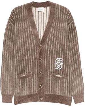 Drole de Monsieur Le Cardigan Monogramme - Brown
