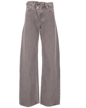 Agolde Arc Criss Cross Jean - Grey