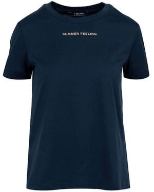 Max Mara T Shirts E Polos Blu