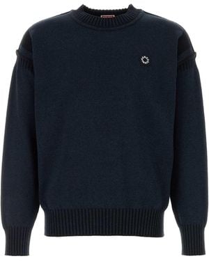 KENZO Midnight Cotton Blend Jumper - Blue