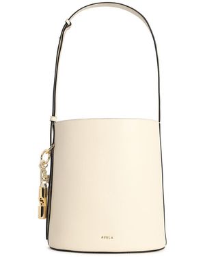 Furla Cremefarbene Lear-Beuteltasche "Roxie" von - Weiß